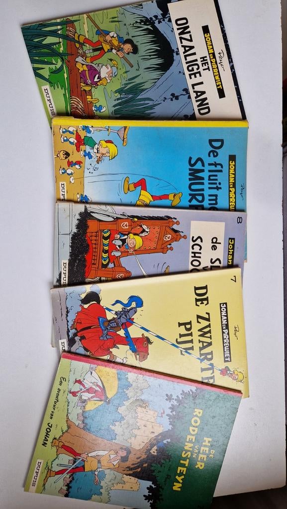 Johan en Pirrewiet stripboeken - 5 delen, Boeken, Ophalen of Verzenden
