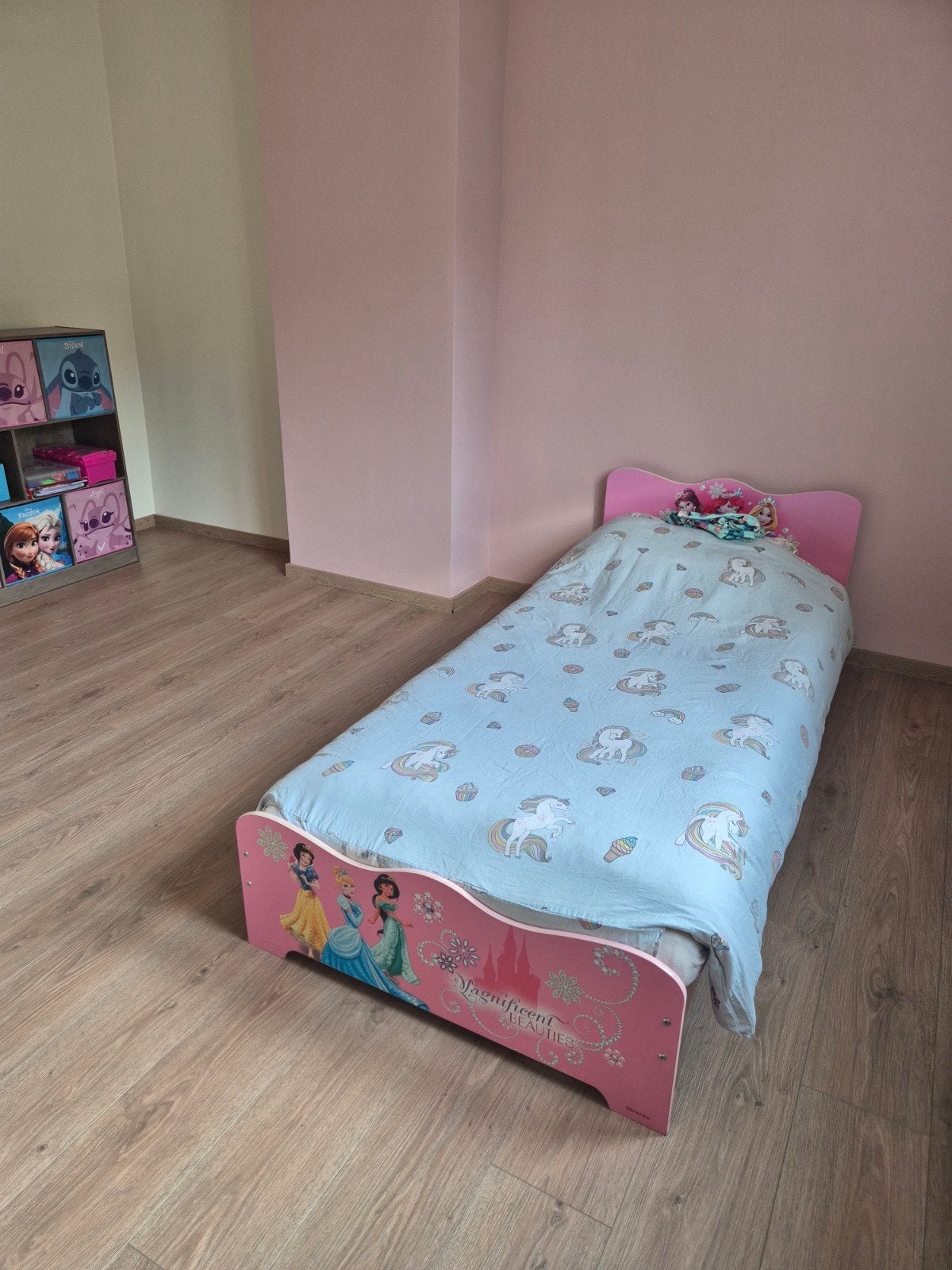 Prinsessen kinderbed - Disney thema, Ophalen, 85 tot 100 cm, Gebruikt, Lattenbodem