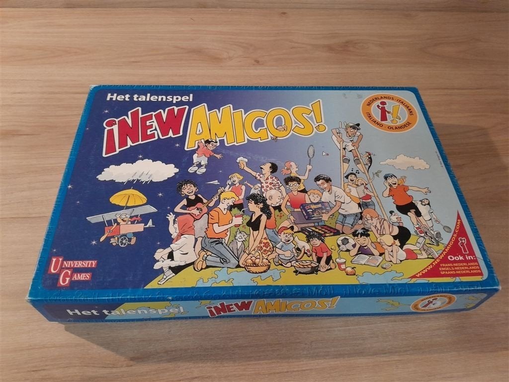 New Amigos - Het talenspel - Italiaans - Nederlands - s5881, Hobby en Vrije tijd, Gezelschapsspellen | Bordspellen, Verzenden
