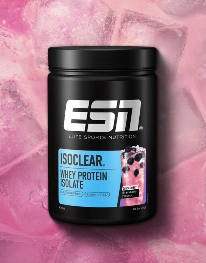 ESN ISOCLEAR Whey Protein Isolate Blackberry 900g, Ophalen of Verzenden, Zo goed als nieuw, Poeder of Drank