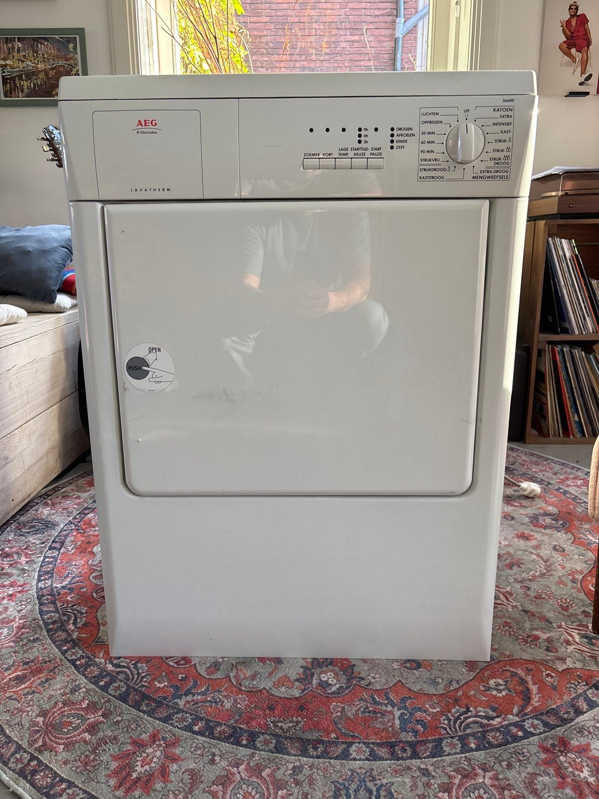 AEG Lavatherm 36600 Luchtafvoerdroger, Ophalen, 6 tot 8 kg, Gebruikt, Luchtafvoer