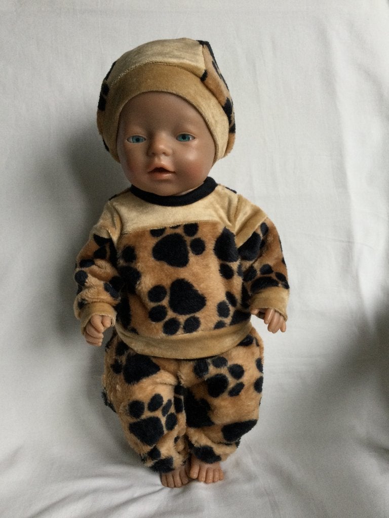 Poppenkleren voor 43cm babypop jongen, Ophalen of Verzenden, Nieuw, Babypop