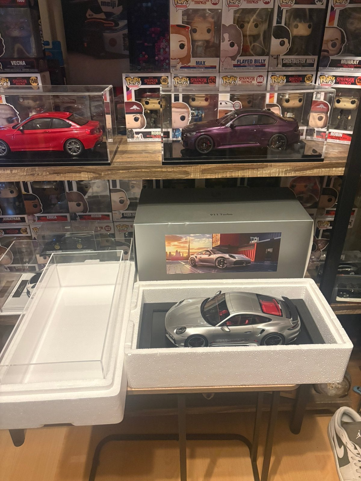 1:18 Spark Porsche 911 992 Turbo S, Hobby en Vrije tijd, Modelauto's | 1:18, Ophalen of Verzenden, Zo goed als nieuw
