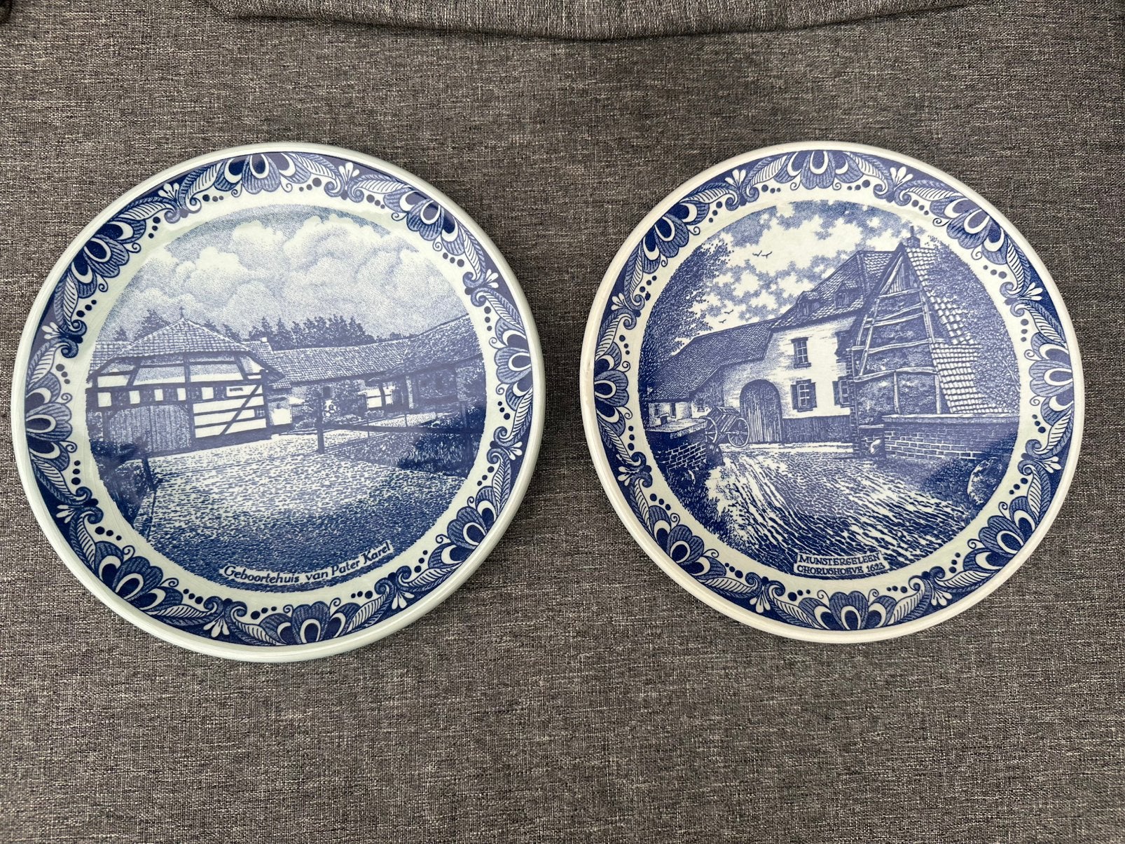 Delfts blauwe wandborden pater karel munstergeleen, Ophalen