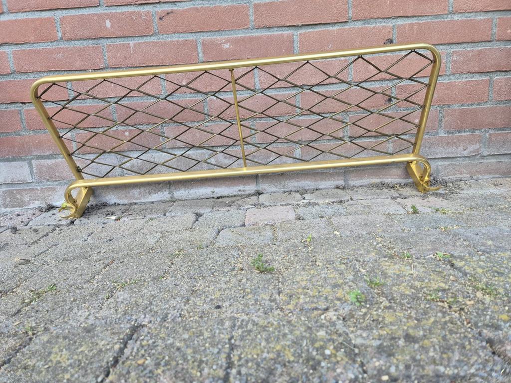 Vintage Gouden Wandkapstok met Hoedenrek, Wandkapstok, Overige materialen, Gebruikt, Ophalen of Verzenden