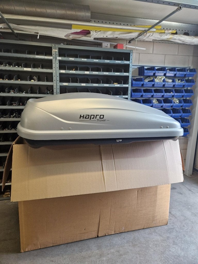 Hapro Traxer 4.6 PF dakkoffer 370L incl. dakdragers, Auto diversen, Dakkoffers, Ophalen, Zo goed als nieuw