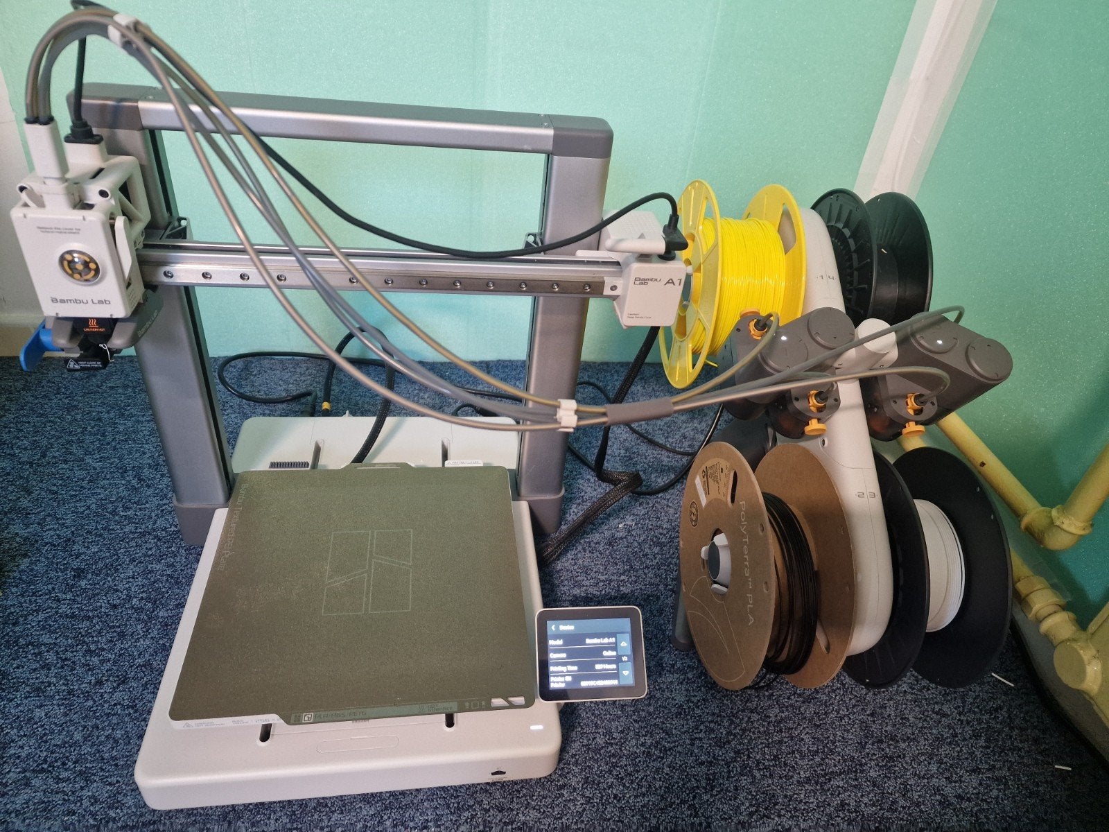 Bambulab a1 met ams 3d printer, Computers en Software, Ophalen, Zo goed als nieuw