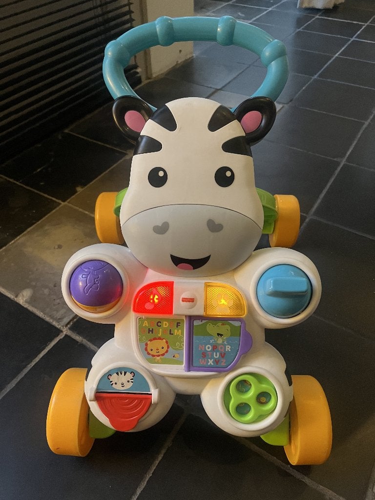 Leuk Fisherprice Zebra loopwagen, zo goed als nieuw, Ophalen, Zo goed als nieuw, Speelset, Met licht