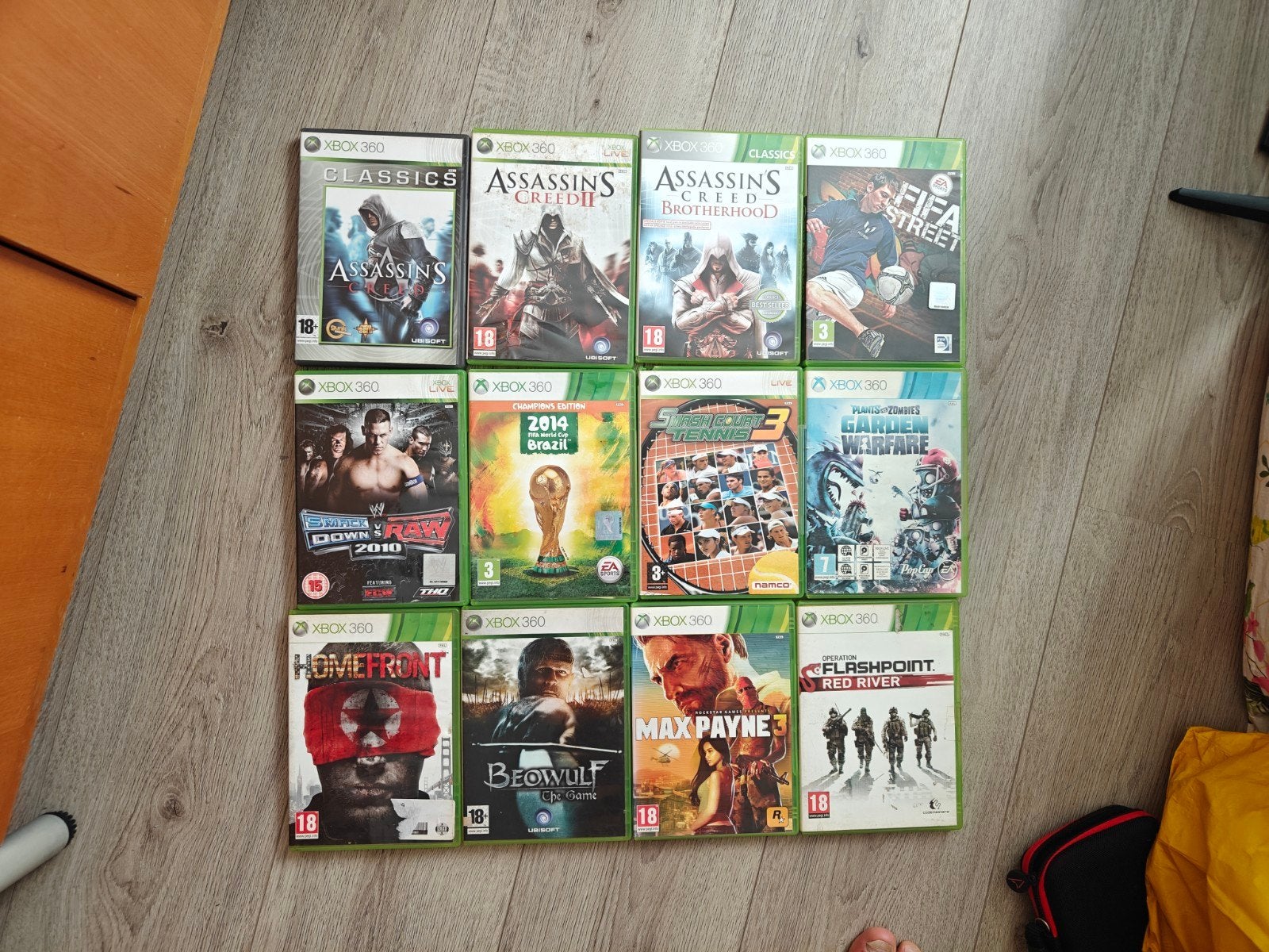 Fifa street, assassins creed enz Xbox 360, Gebruikt, 1 speler, Ophalen of Verzenden, Vanaf 3 jaar