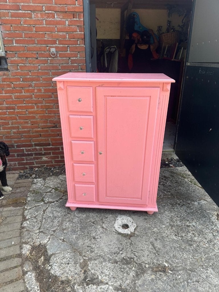 Kledingkast roze  125x87x45, Kinderen en Baby's, Kinderkamer | Commodes en Kasten, Ophalen, Gebruikt, Kast, 105 cm of meer