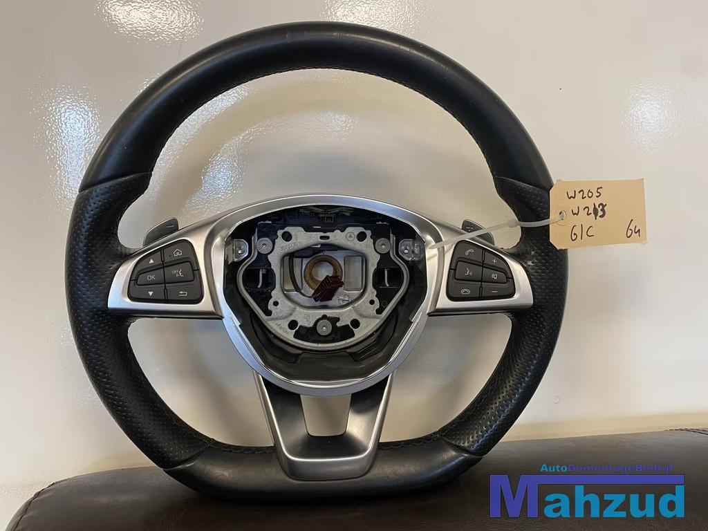 MERCEDES W205 W213 GLC Leer stuurwiel stuur sportstuur, Auto-onderdelen, Gebruikt, Mercedes-Benz AG, Mercedes-Benz, Ophalen of Verzenden