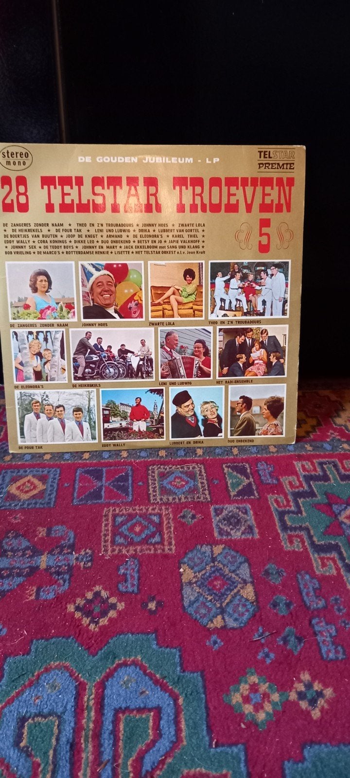 LP van 28 Telstar Troeven 5 zie foto's, Cd's en Dvd's, Vinyl | Nederlandstalig, Ophalen of Verzenden, Gebruikt, 12 inch, Levenslied of Smartlap