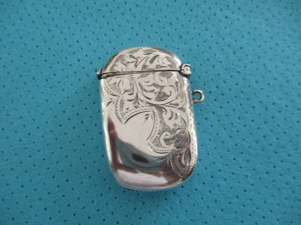 Antiek zilveren lucifer tondeldoosje, Verzenden, Zilver