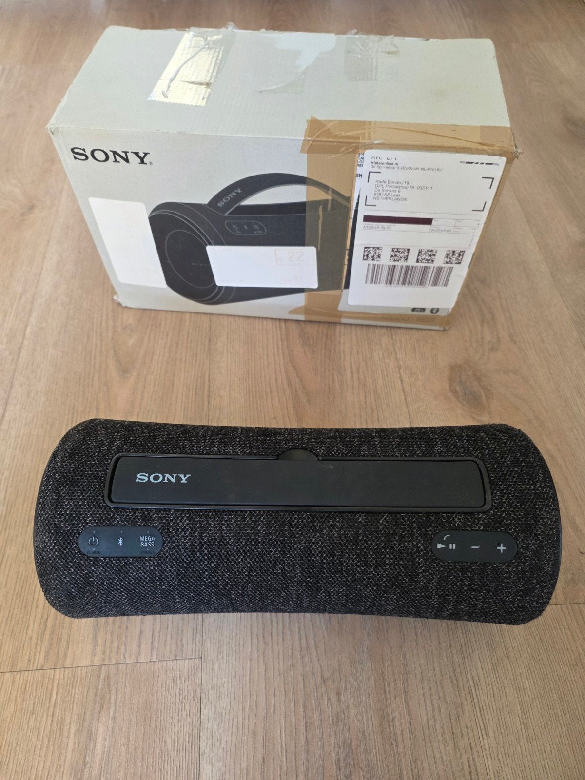 Sony SRS-XB33 Draagbare Bluetooth Speaker - Zwart, Audio, Tv en Foto, Luidsprekers, Ophalen of Verzenden, Zo goed als nieuw, Draagbare speaker