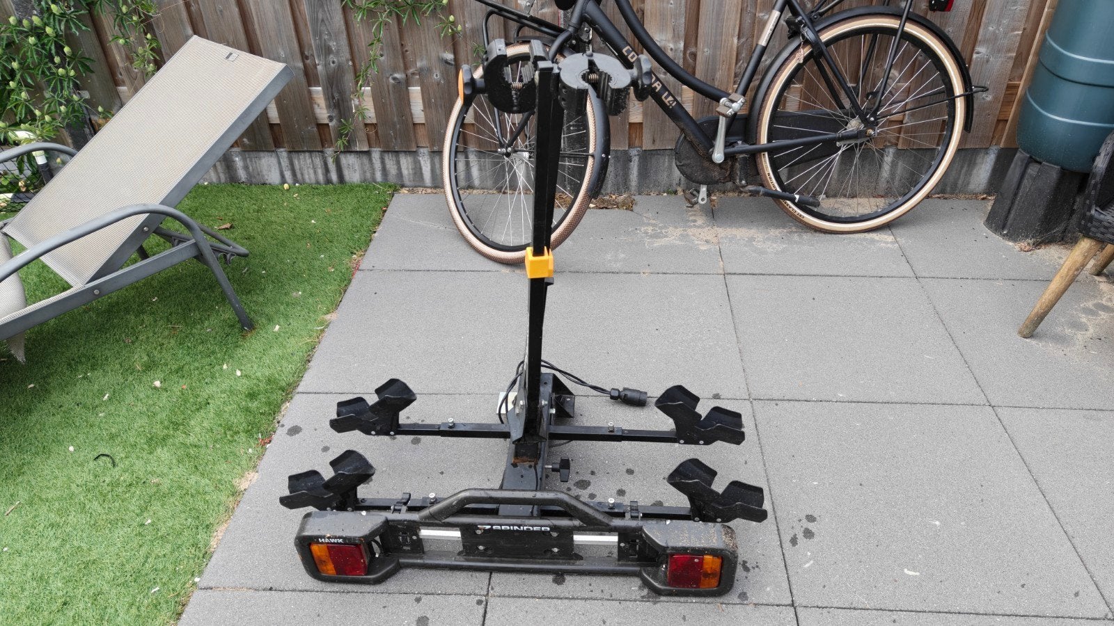 Spinder Hawk fietsendrager voor 2 fietsen, Ophalen of Verzenden, Gebruikt, Trekhaakdrager