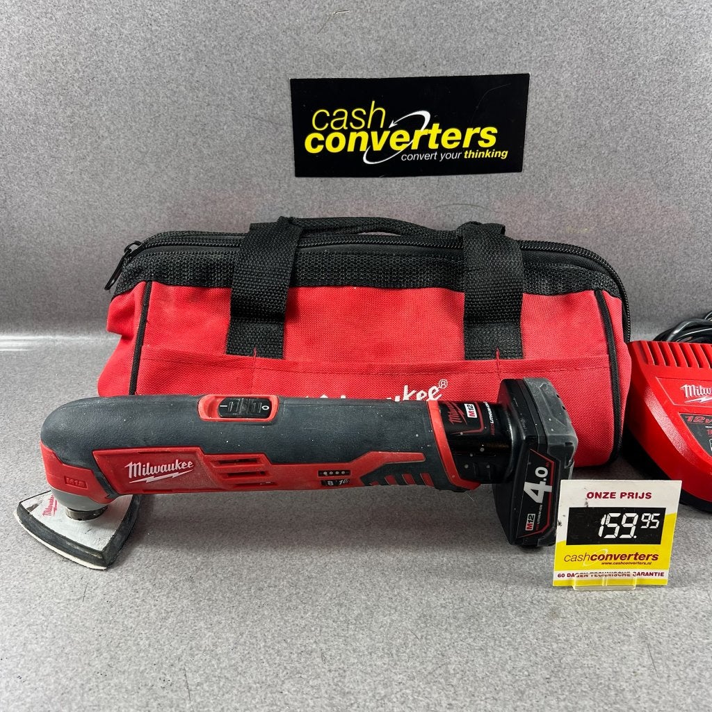 Milauwkee C12 MT schuurmachine op accu | 417770, Ophalen of Verzenden, Gebruikt, Minder dan 600 watt, Vlakschuurmachine