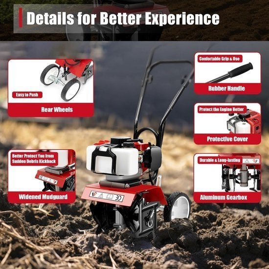 Tuinfrees – Cultivator – Tiller – Grondbewerker, Corvance B.V., Verzenden, Nieuw, Corvancebol@gmail.com