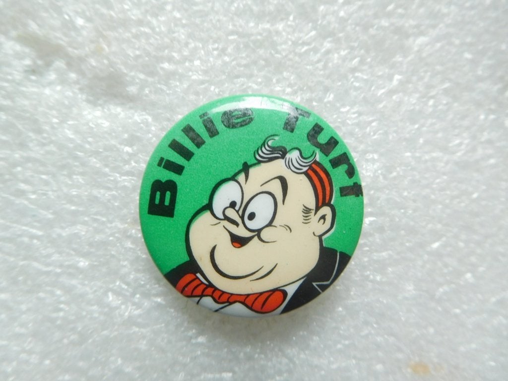 speldje / button Billie Turf, Ophalen of Verzenden, Zo goed als nieuw, Overige onderwerpen