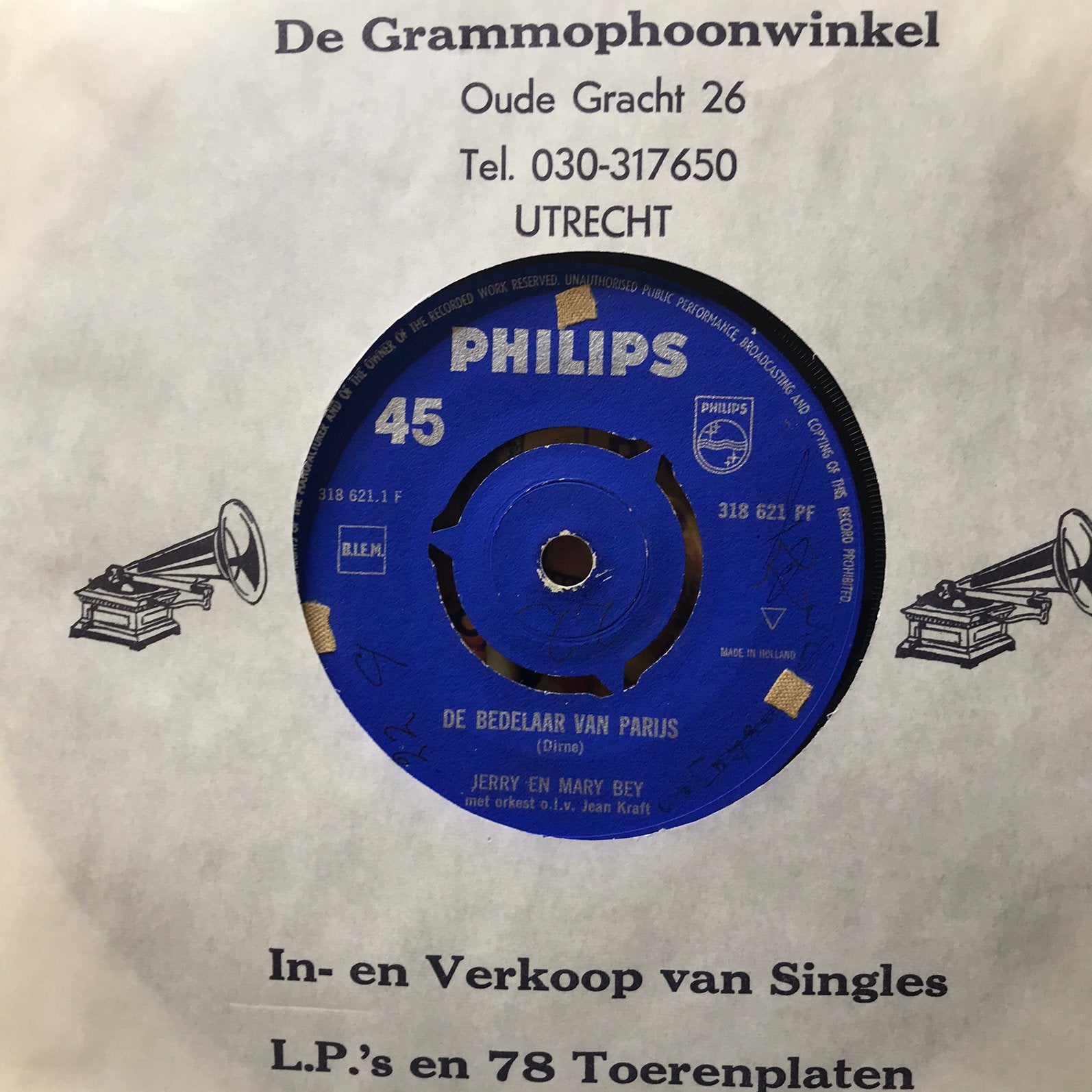 Jerry en Mary Bey - De bedelaar van Parijs, Cd's en Dvd's, Ophalen of Verzenden