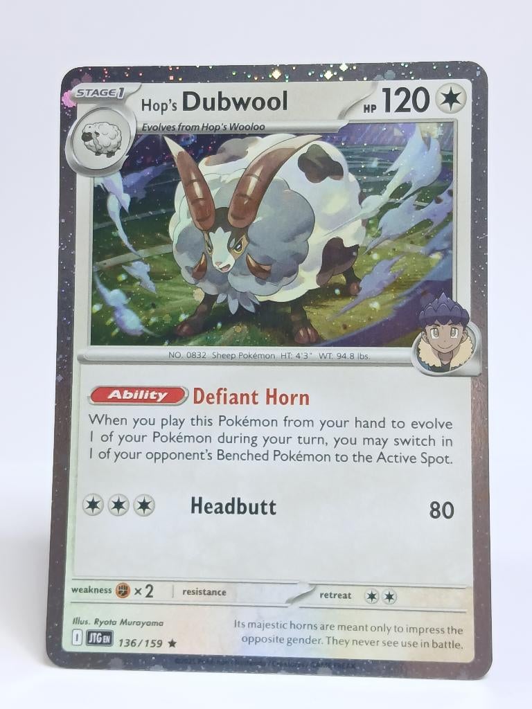 Pokémon - PROMO - Hop's Dubwool - 136/159 - Holo, Verzenden, Zo goed als nieuw, Losse kaart