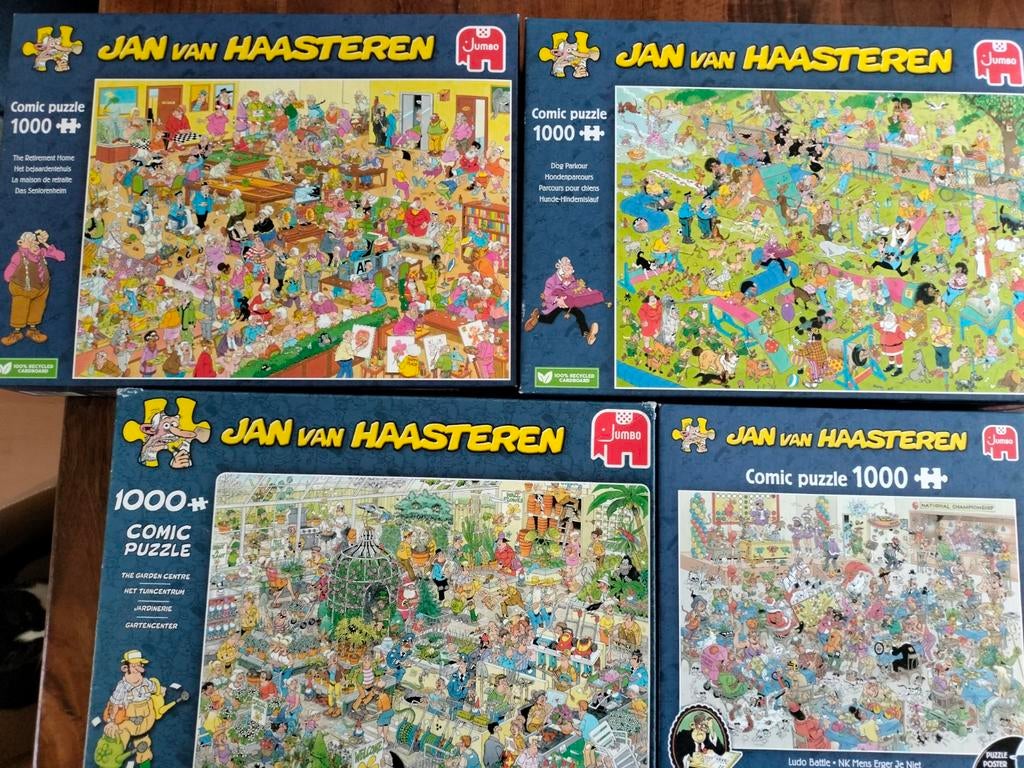 Puzzels 1000 stuks Jan van Haasteren, Ophalen, 500 t/m 1500 stukjes, Zo goed als nieuw, Legpuzzel