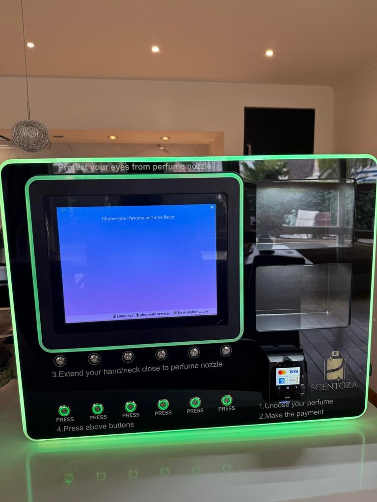 Parfum Dispenser - Zelfbediening, Ophalen