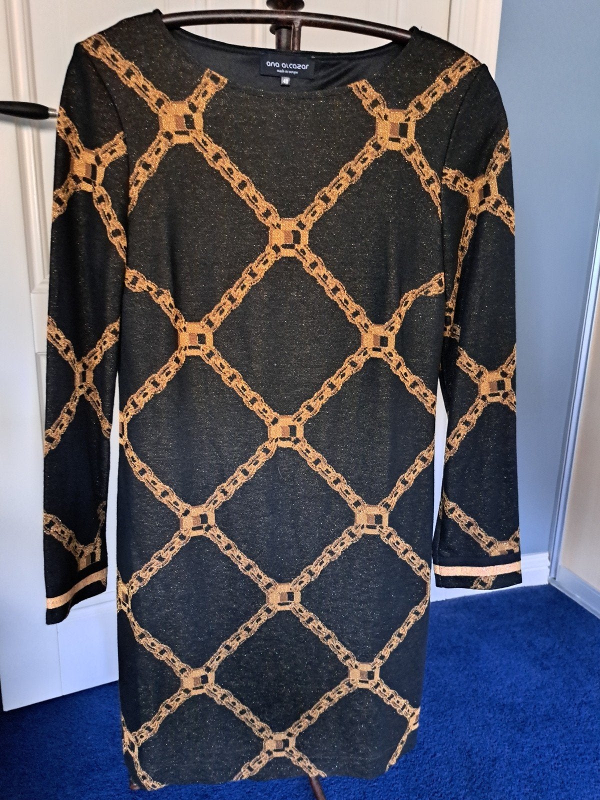 ana alcazar maat 40 prachtig jurkje, Kleding | Dames, Jurken, Maat 38/40 (M), Verzenden, Zwart, Zo goed als nieuw