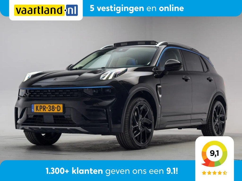 Lynk & Co 01 1.5 PHEV [ Panorama Navi Apple/Android Stoelver, Auto's, Lynk & Co, 179 pk, Zwart, Plug-in hybride, Bedrijf