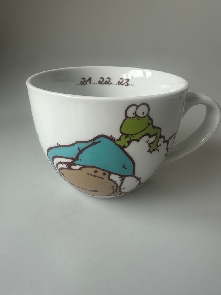Nici jolly sleeping  XXL mok met schaapjes, Ophalen of Verzenden, Zo goed als nieuw, Overige stijlen, Kop(pen) en/of Schotel(s)