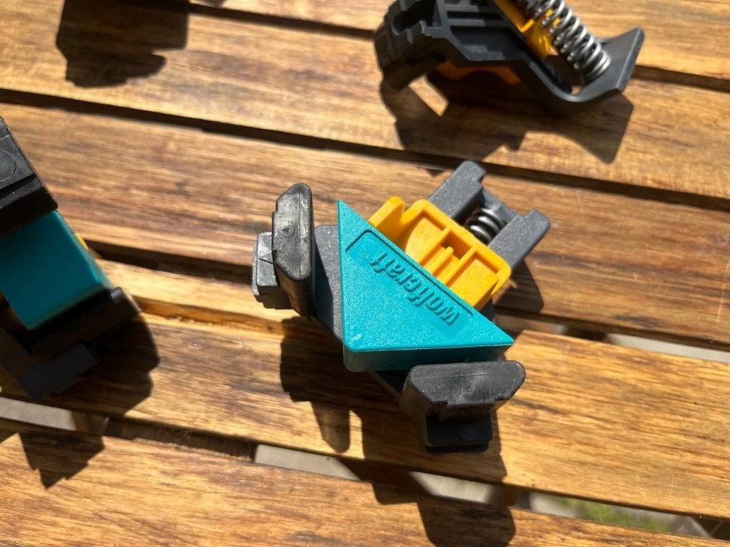 Wolfcraft Hoekspanner 4 stuks, Doe-het-zelf en Verbouw, Gereedschap | Handgereedschap, Ophalen, Zo goed als nieuw, Klem, Overige merken