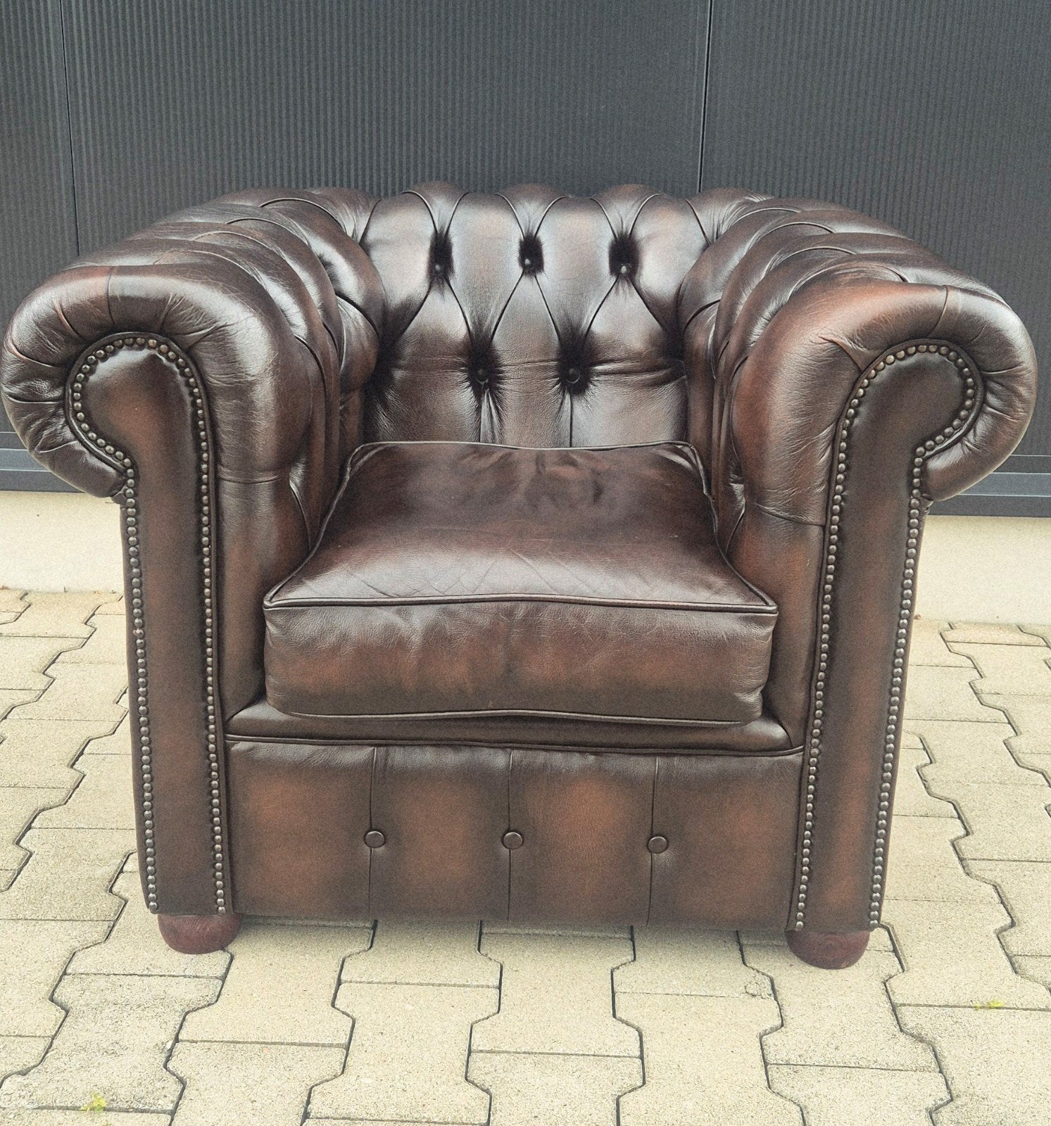 chesterfield clubfauteuil, Ophalen of Verzenden