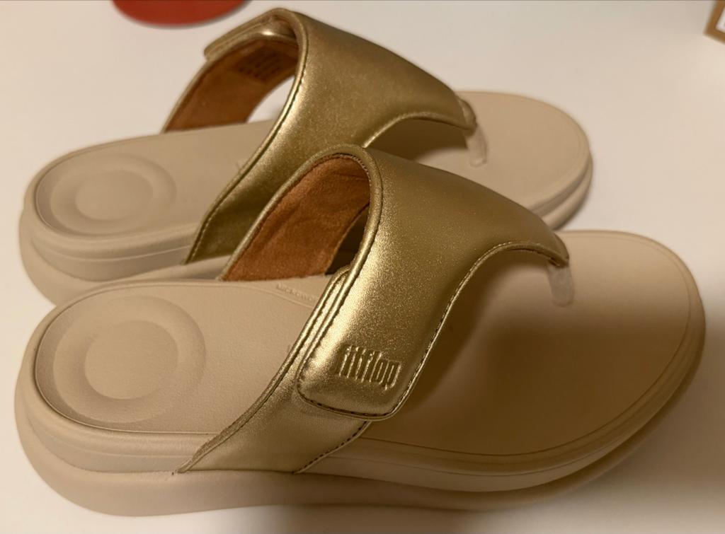 FitFlop F-Mode Go Adjustable teenslippers goud, maat 37, Ophalen of Verzenden, Nieuw, Overige kleuren