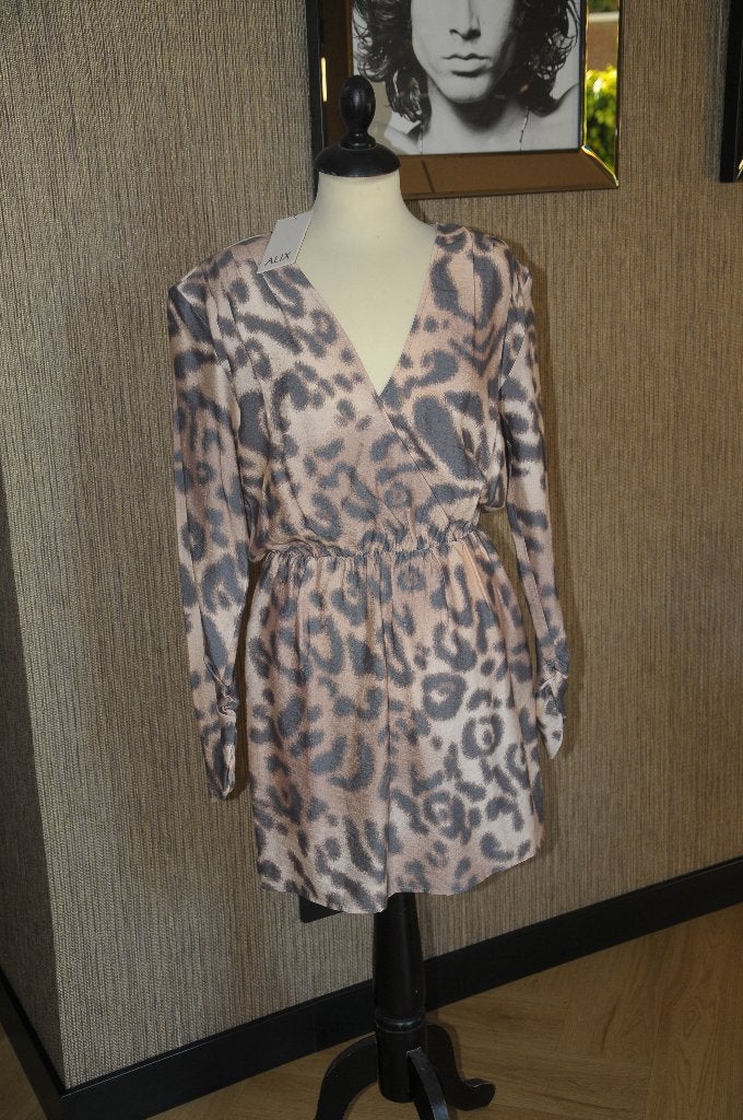 NIEUW!! Superleuk jurkje Alix the Label met tijgerprint, M!!, Maat 38/40 (M), Alix the label, Zwart, Nieuw