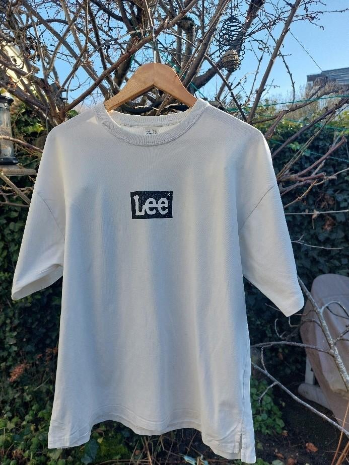 Wit T-shirt Lee maat 38L (XL), Wit, Maat 56/58 (XL), Ophalen of Verzenden, Lee