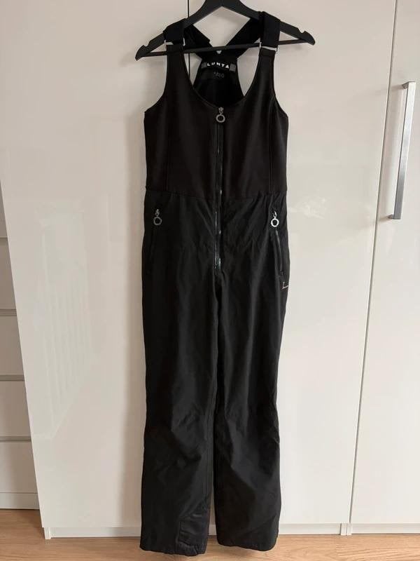 Luhta zwarte skibroek / ski salopette - Maat 34/XS, Luhta, Ophalen of Verzenden, Zo goed als nieuw, Maat 34 (XS) of kleiner