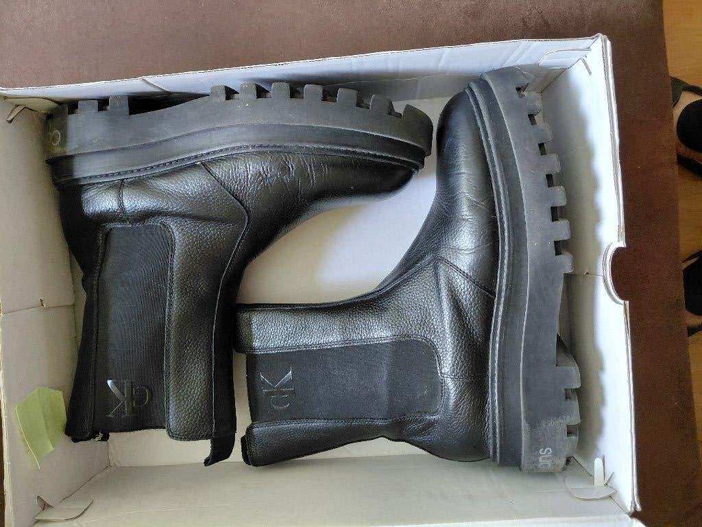 Calvin Klein laarzen, maat: 42  unisex, Calvin Klein, Zwart, Boots, Ophalen of Verzenden