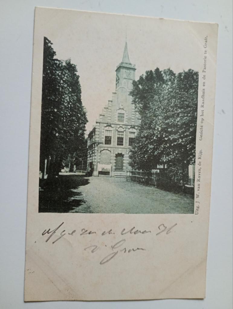 Graft 1901, Verzamelen, Ansichtkaarten | Nederland, Ophalen of Verzenden, Voor 1920, Gelopen, Noord-Holland