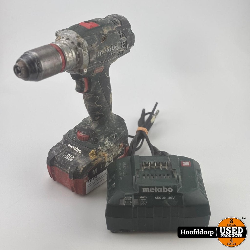 Metabo BS 18 LTX Impuls boormachine | Met accu en lader | Me, Metabo, Gebruikt, Support@metabo.com, Metabo Corporation, Metabo-Werke GmbH, 
72622 NÃ¼rtingen
Germany