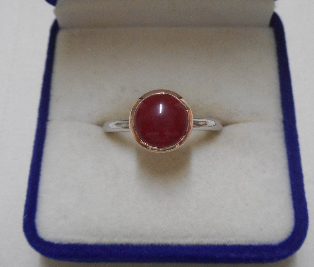 Zilveren bicolor Ti Sento ring met steen nr.1319, Verzenden, Zo goed als nieuw, 17 tot 18, Dame