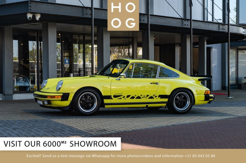 Porsche 911 2.7 Carrera (bj 1975), Lederen bekleding, Zwart, 2687 cc, 4 stoelen
