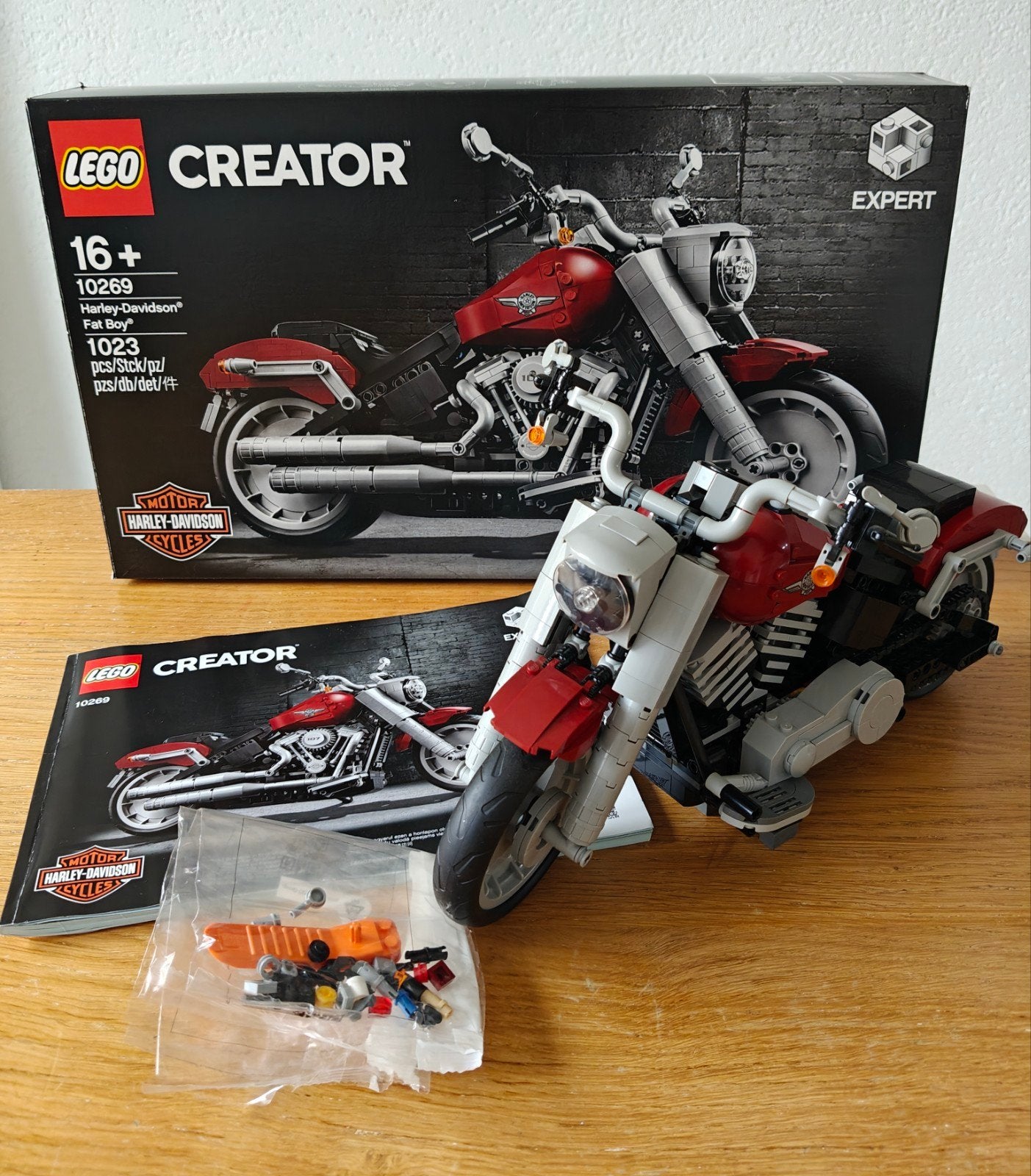 LEGO Creator Expert 10269 Harley-Davidson Fat Boy, Ophalen of Verzenden, Zo goed als nieuw