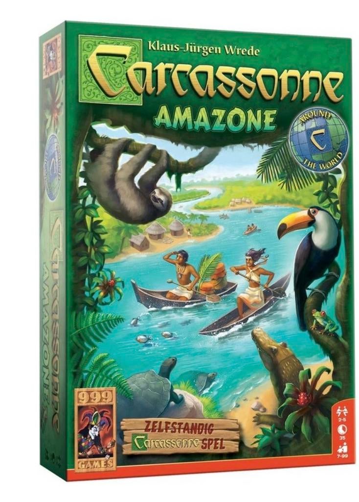 Carcassonne Amazone Bordspel - Avontuur in de Jungle, Hobby en Vrije tijd, Gezelschapsspellen | Bordspellen, Drie of vier spelers