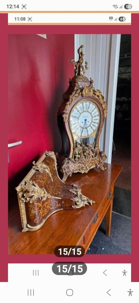 Super grote boulle klok 130 cm hoog, Antiek en Kunst, Antiek | Klokken, Ophalen