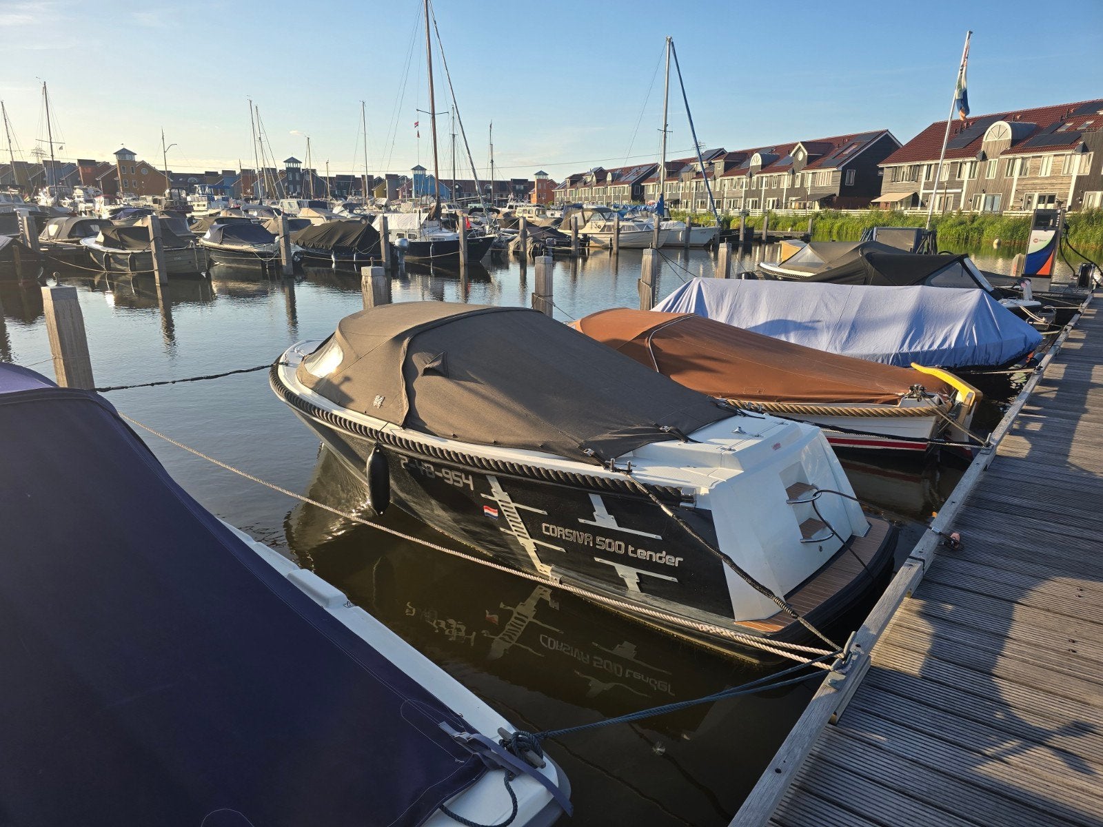 Corsiva 500 Tender met Honda 50pk en trailer, Overige merken, Buitenboordmotor, Tender, Zo goed als nieuw