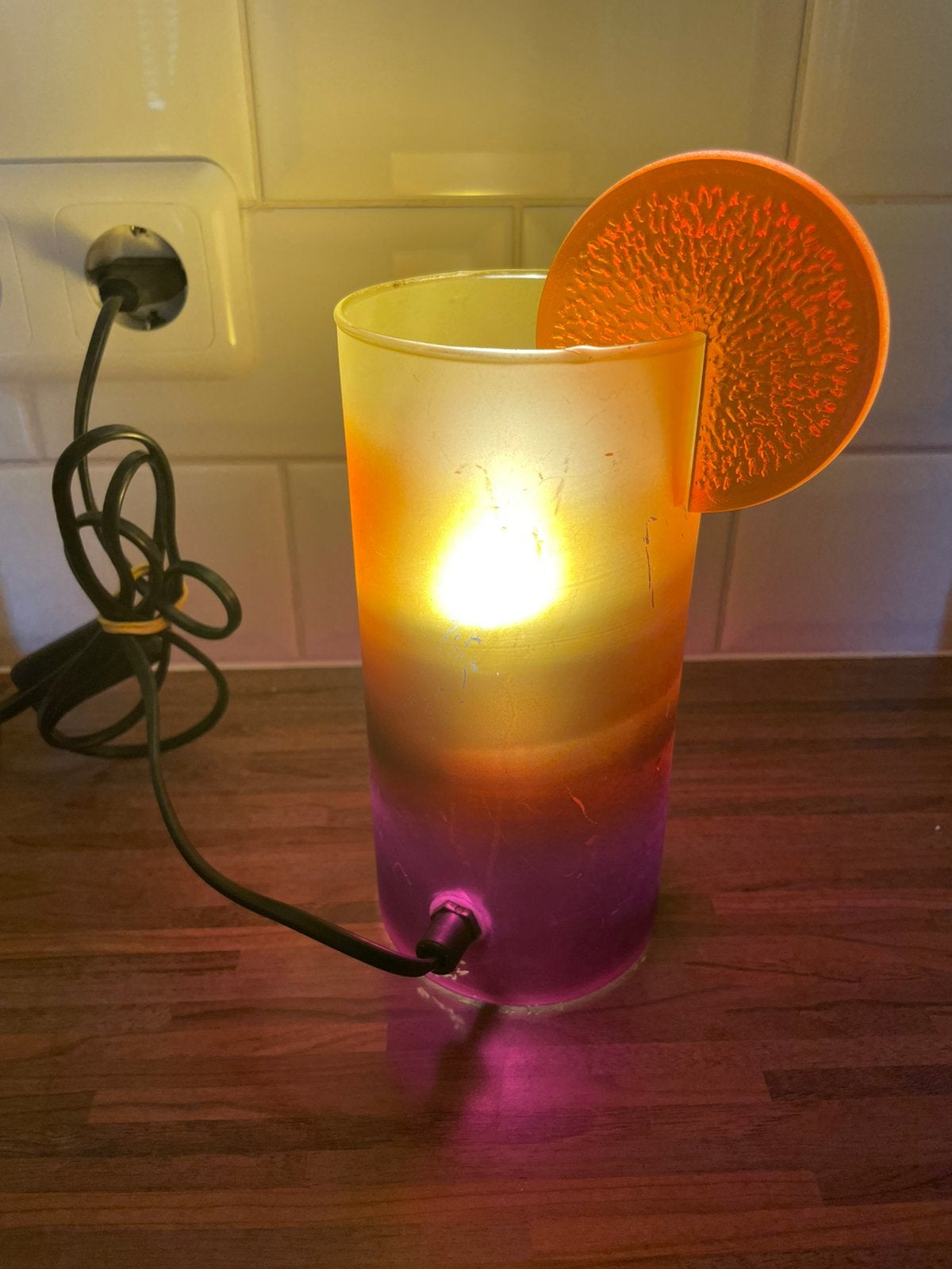 Vintage cocktail lamp, Ophalen, Gebruikt, Vintage