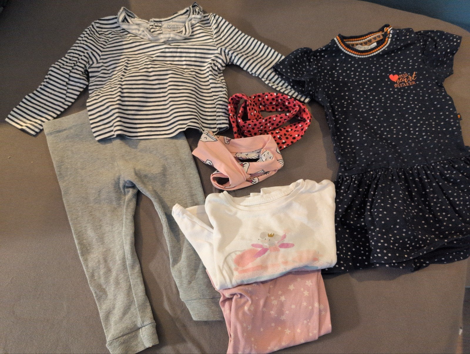 7 stuks kleding maat 80, Ophalen, Gebruikt, Dirkje, Primark, hema, Meisje
