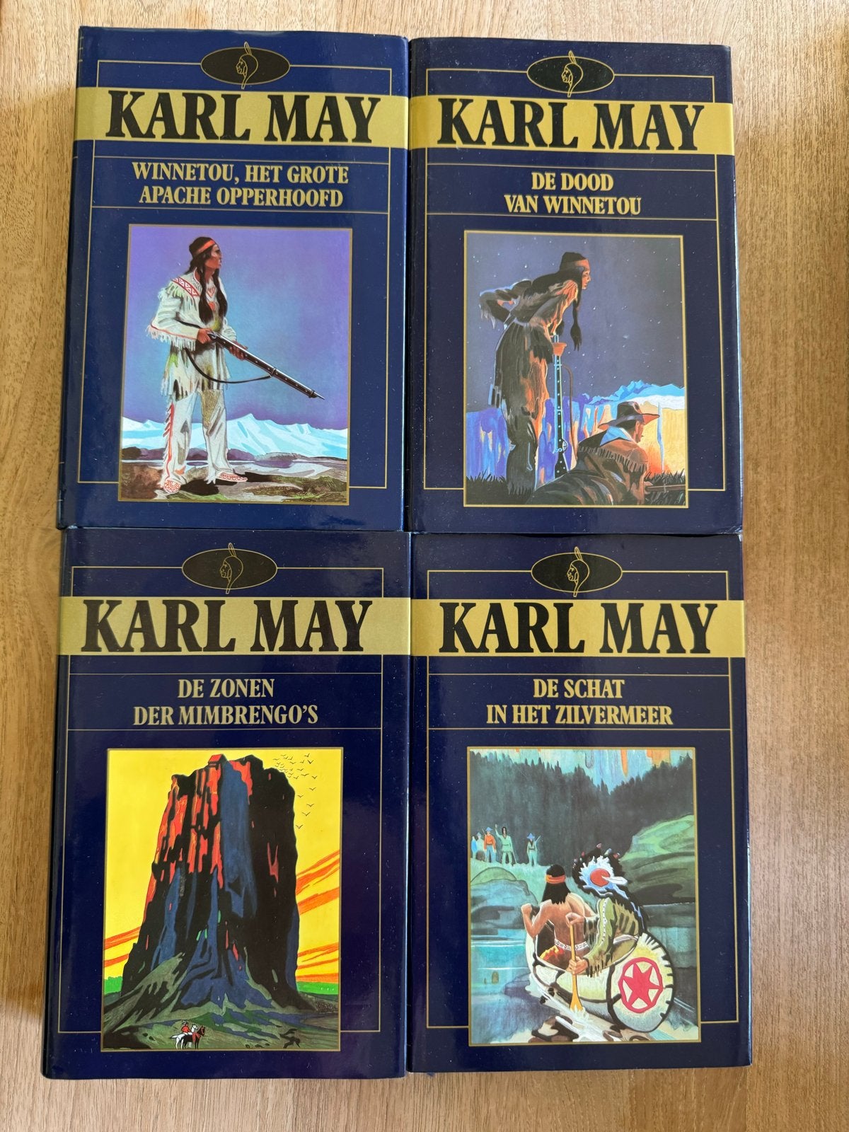 Karl May - Winnetou en Old Shatterhand boeken (13 delen), Ophalen of Verzenden, Zo goed als nieuw