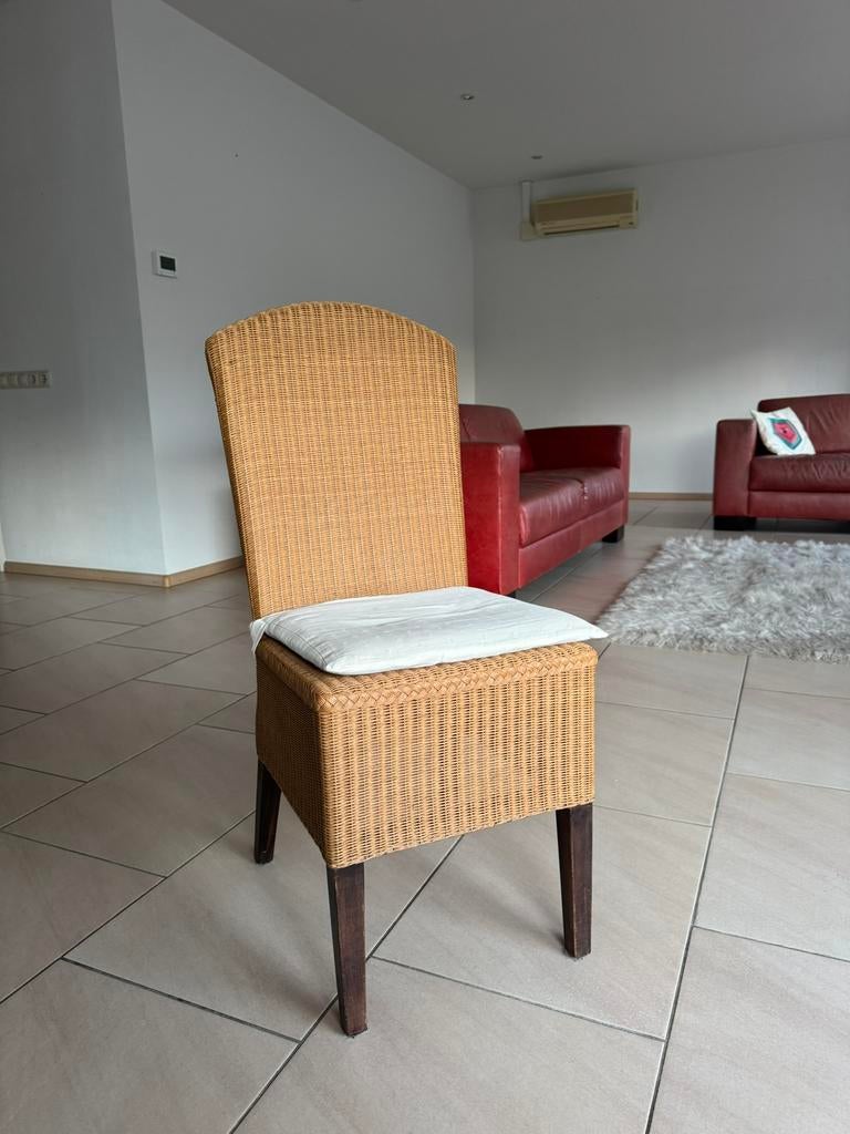 6 originele Loom stoelen snel ophalen!, Ophalen, Zo goed als nieuw, Minder dan 75 cm, 50 tot 75 cm