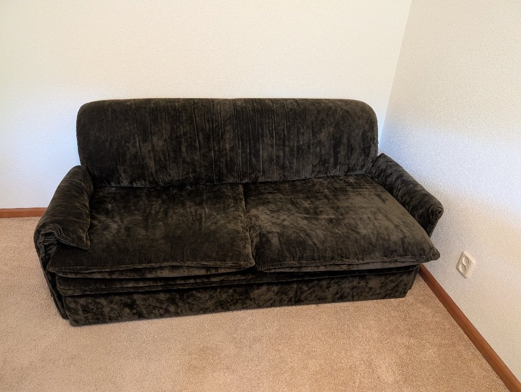 Slaapbank / Sleeping Couch - 140x200cm, Ophalen, Gebruikt, Bruin, Tweepersoons