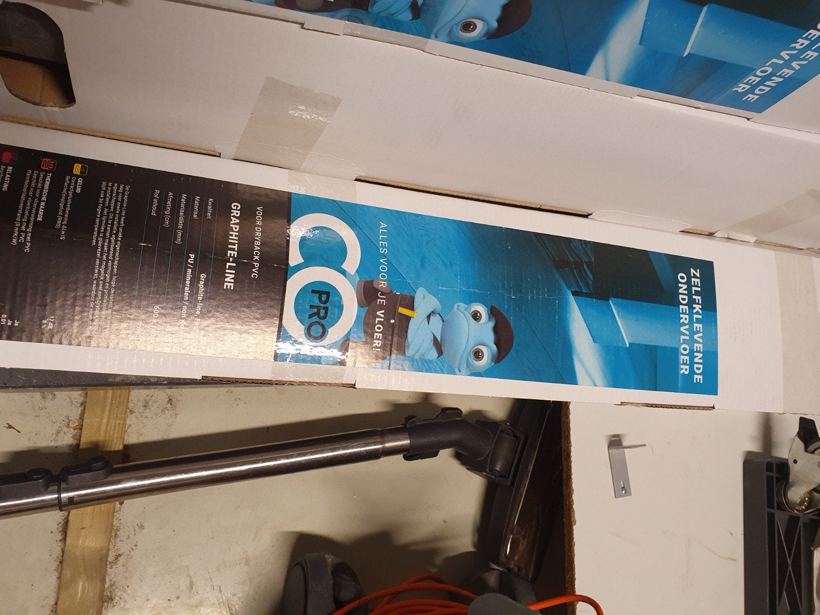Zelfklevende ondervloer voor PVC Graphite-Line, Ophalen, Overige materialen, 30 cm of meer, 50 tot 150 cm